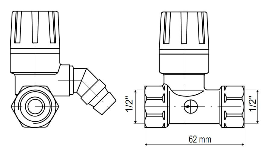 Pojistný ventil k bojleru TE-2852.1 1/2